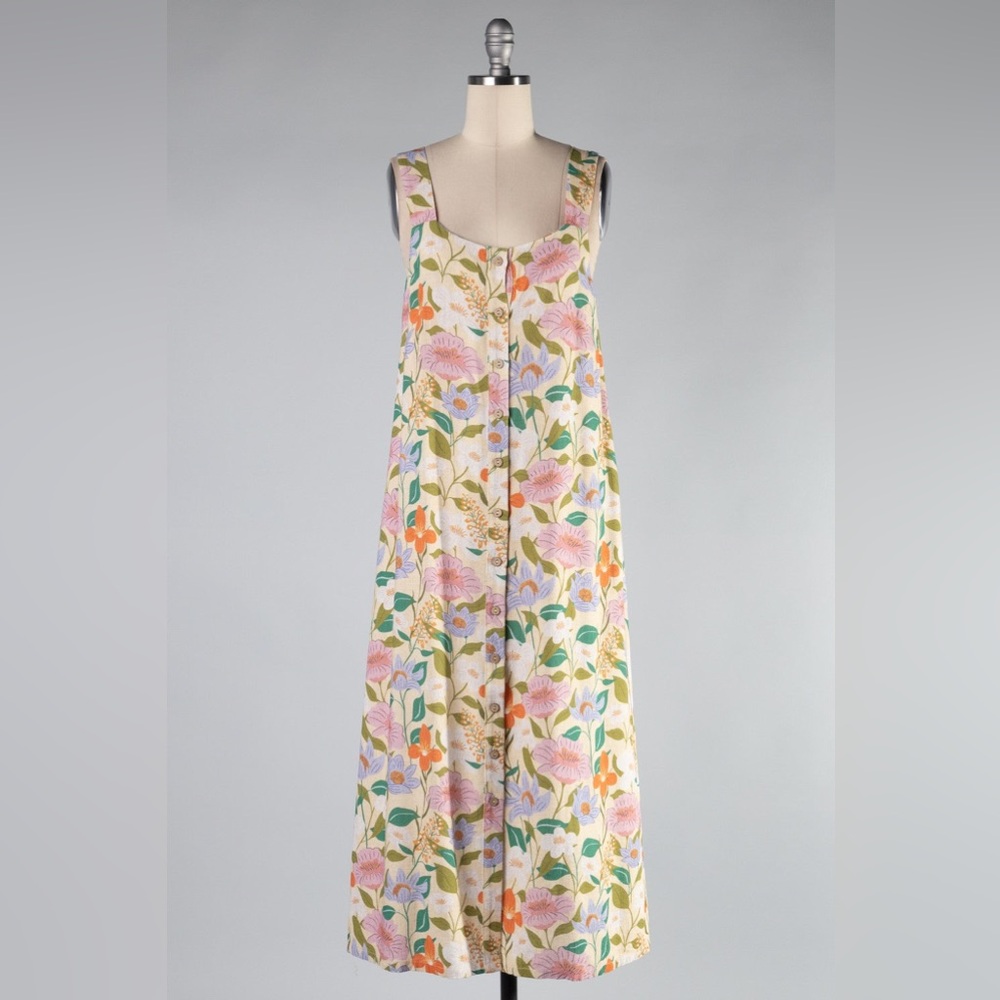 Love + Harmony Sleeveless Cotton Floral Print Maxi Dress